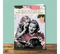 Blonde Moments Now Senior Moments - Funny Birthday Card