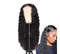 Blonde Perücke, Brasilianische Lockige Perücke, Unbehandeltes Echthaar - atmungsaktive High-Temperatur-Seide mit verstellbarem Sitz für Damen & jede Gesichtsform - ideal für Alltag & besondere Anlässe