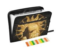 Blonde Tarot Astrology Fairy Plastic File Organizer 13 Pockets A4 Letter Size with Zipper Closure for Organizer Folder