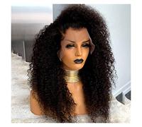 Blonde Wig Short Natural Black Long Kinky Curly Soft Free Part Lace Front Wig For Black Women With Baby Hair Natural Hairline Grey Wigs For Women (Black 22 Inch)