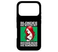 Blondes Are Noticed But Redheads Are Remembered Ginger Case for iPhone 17 Pro
