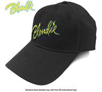 Blondie Baseball Cap Eat to the Beat Patch Band Logo Official Black Strapback