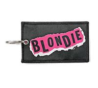 Blondie Keyring Keychain Patch Punk Band Logo Official Black