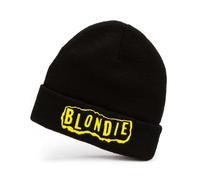 Blondie Mens Black Logo Beanie Hat (One Size)