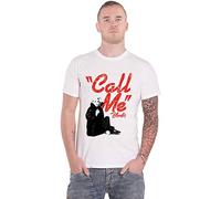 Blondie Men's Call Me T-Shirt, White, X-Large