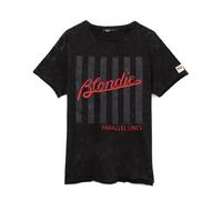 Blondie Men's Parallel Lines Back Print T-Shirt in Black | Size: Medium Blondie Black M
