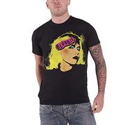 Blondie Men's Punk Band Logo Warhol Official T-Shirt Black Size L