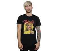 Absolute Cult Blondie Men's Singing with Mic T-Shirt Black Medium