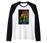 Blondie Rainbow Made in NYC 1974 Vintage Band Raglan Baseball Tee
