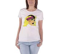 Blondie T Shirt Punk Debbie Harry Logo Official Womens Skinny Fit White L