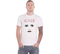 Blondie T Shirt Staredown Band Logo Debbie Harry Official Mens White L