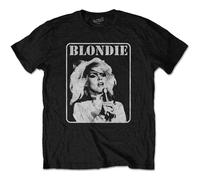 Blondie T Shirt Presente Poster Band Logo Debbie Harry Official Mens Black XXL