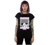 Blondie Women's Checked Eat To The Beat Cotton T-Shirt in Black | Size: Medium Blondie Black M