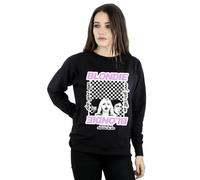 Blondie Women's Checked Eat To The Beat Sweatshirt in Black | Size: 2XL Blondie Black 2XL