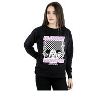 Blondie Women's Checked Eat To The Beat Sweatshirt in Black | Size: XL Blondie Black XL