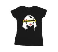 Blondie Womens/Ladies Face Graffiti Cotton T-Shirt BI19822