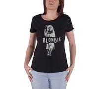 Blondie Womens MOTTEE24MW01 T-Shirt, Black, Large