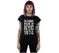 Blondie Women's Punk NYC Cotton T-Shirt in Black | Size: XL Blondie Black XL