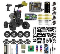 BLONWINER Robot Car Kit, 2 in 1 Smart Robotics Arm Building Toy for Raspberry Pi Python Coding, STEM Programming Tank Kits with Camera (Without Raspberry Pi Board and Batteries)