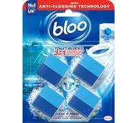 Bloo 3in1 InCistern Toilet Blocks Original Pack of 4 Limescale Remover Cist