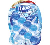 Bloo Brilliant Gel All in 1 Toilet Rim Block Cleaner, Arctic Ocean Fresh Scent, for All-Around Cleanliness, Long Lasting Freshness and Brilliant Shine - Pack of 2