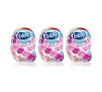 Bloo Brilliant Gel All In 1 Toilet Rim Block Cleaner Spring Rain 42G - Pack Of 3