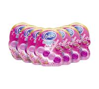 Bloo Brilliant Gel All in 1 Toilet Rim Block Cleaner, Spring Rain Fresh Scent, for All-Around Cleanliness, Long Lasting Freshness and Brilliant Shine - Pack of 7