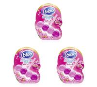 Bloo Brilliant Gel All in 1 Toilet Rim Block Cleaner, Spring Rain Fresh Scent, for All-Around Cleanliness, Long Lasting Freshness and Brilliant Shine (Pack of 3)