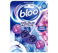 Bloo - Colour Active, Fresh Flower - Toilet Rim Block, 50 g - Case of 10, Flowers