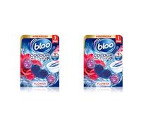 Bloo Colour Active Fresh Flowers Toilet Rim Block, 50g (Pack of 2)