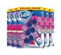 Bloo Colour Active Fresh Flowers Toilet Rim Block, 50g X 6