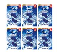 Bloo colour active Toilet Rim Block Bleach Capsule 2x 50g - Pack of 6