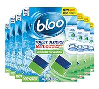 Bloo New Toilet Blocks, Pack of 14, Toilet Limescale Remover Cistern Block, Toilet Cleaner Block with Cleaning and Foaming Action, Toilet Fresheners - Limescale Prevention