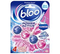 Bloo Power Active, Flowers, Toilet Rim Block, Pack of 10
