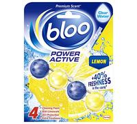 Bloo Power Active, Lemon, Toilet Rim Block, 50 g, Pack of 10