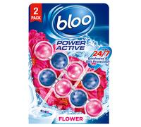 Bloo Power Active Toilet Rim Block, Flower, 2 Packs