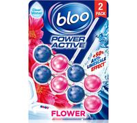 Bloo Power Active Toilet Rim Block, Fresh Flowers, 2 x 50g