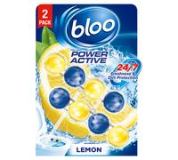 Bloo Power Active Toilet Rim Block, Lemon, 2 Packs