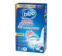 Bloo Power Fizz Tabs Anti-Limescale Drain Deep Toilet Cleaning Lemon, 8 x 22.5g