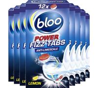 Bloo Power Fizz Tabs, Deep Drain Cleaning Against Deposits and Bad Odours, 8 x 12 Tabs (96 Fizz Tabs)