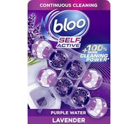 Bloo Self Active Duo Lavender Toilet Rim Block. Hanging Toilet Rim Block with 100% More Cleaning Power*