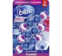 Bloo Self Active Triple Toilet Rim Block & Bowl Cleaner, Flower, Pack of 3