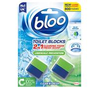 Bloo Toilet Rim Blocks Limescale Prevention, 2 Packs