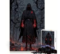Blood Assassin - Crimson Shadow Warrior Adults 1000 Pieces Puzzle Thought Challenge Casual Enjoyment Cut Precisely Heartfelt Gift (50x75cm)