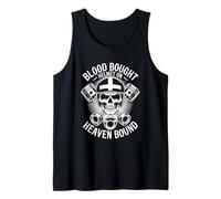 Blood Bought Helmet On Heaven Bound Tank Top
