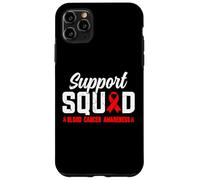 Blood Cancer Awareness Support Squad Family Red Ribbon Case for iPhone 11 Pro Max