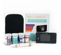 Blood Cholesterol Monitor Kit, Total Cholesterol Test Kit, 4 in1 Meter System Kit