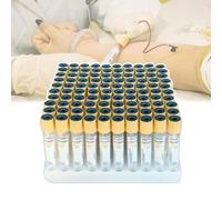 Blood Collection Tubes, 100 Pieces 5ml PetBloodCollectionVacuumTubes PlasticFoamBottom Seal Code Lab Multicolor
