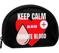 Blood Donation Awareness Coin Purse Wallet Women and Girls Cute Fashion Bag Change Pouch Key Holder Women Purse Gift