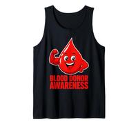 Blood Donor Awareness Red Drop Donation Tank Top